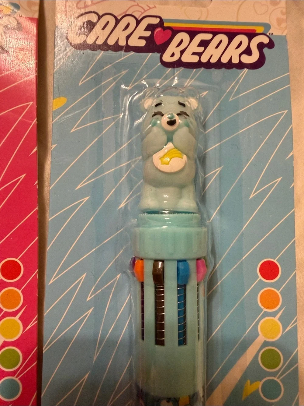 Care Bears Rainbow Multi-Color Pens Cheer Bear Grumpy Bear Pink Blue 10 inks YAY
